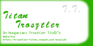 titan trosztler business card